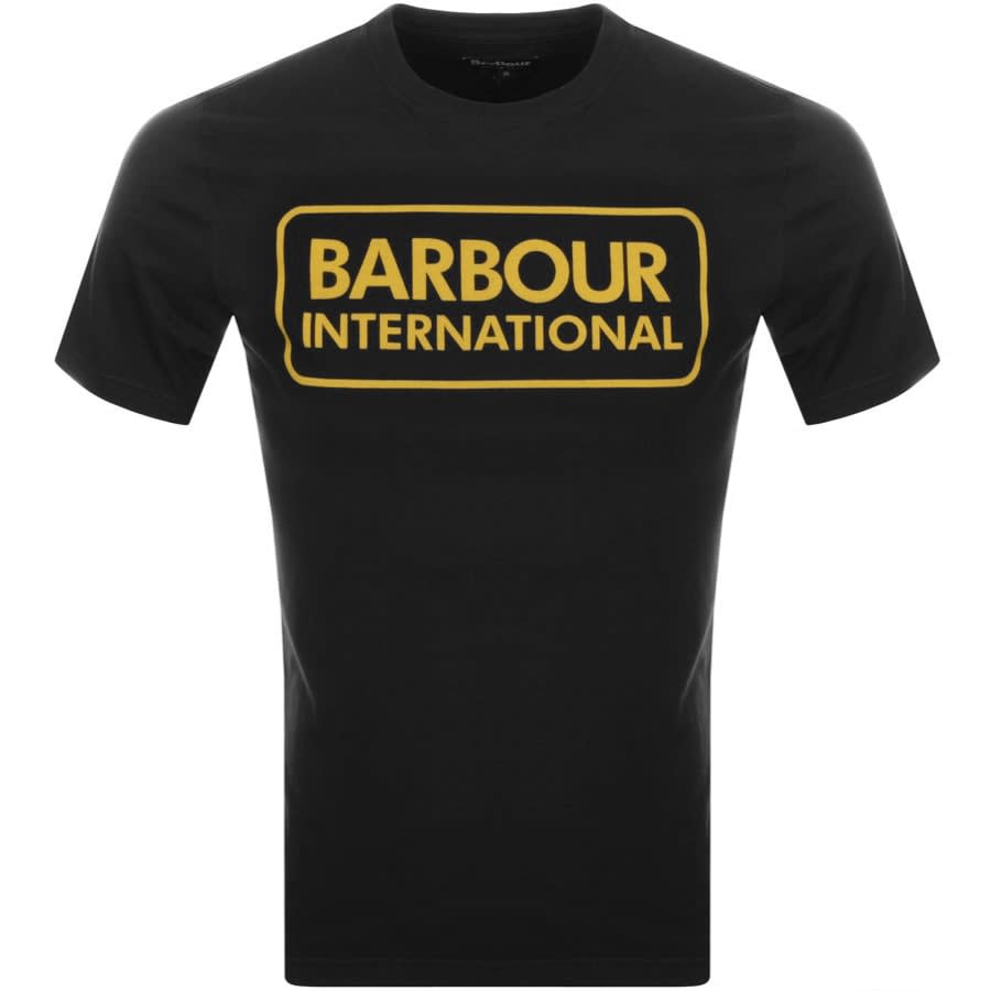 Alternative Image for ProductBarbour International Large Logo T Shirt Black1